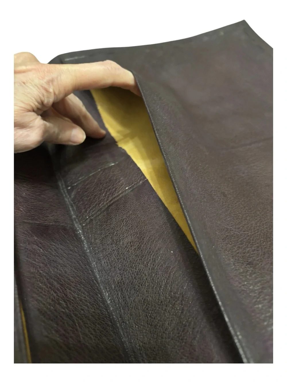 Vint Morocco OR 22 Carats Tooled Leather Writing Portfolio Folder 22 Karat Gold